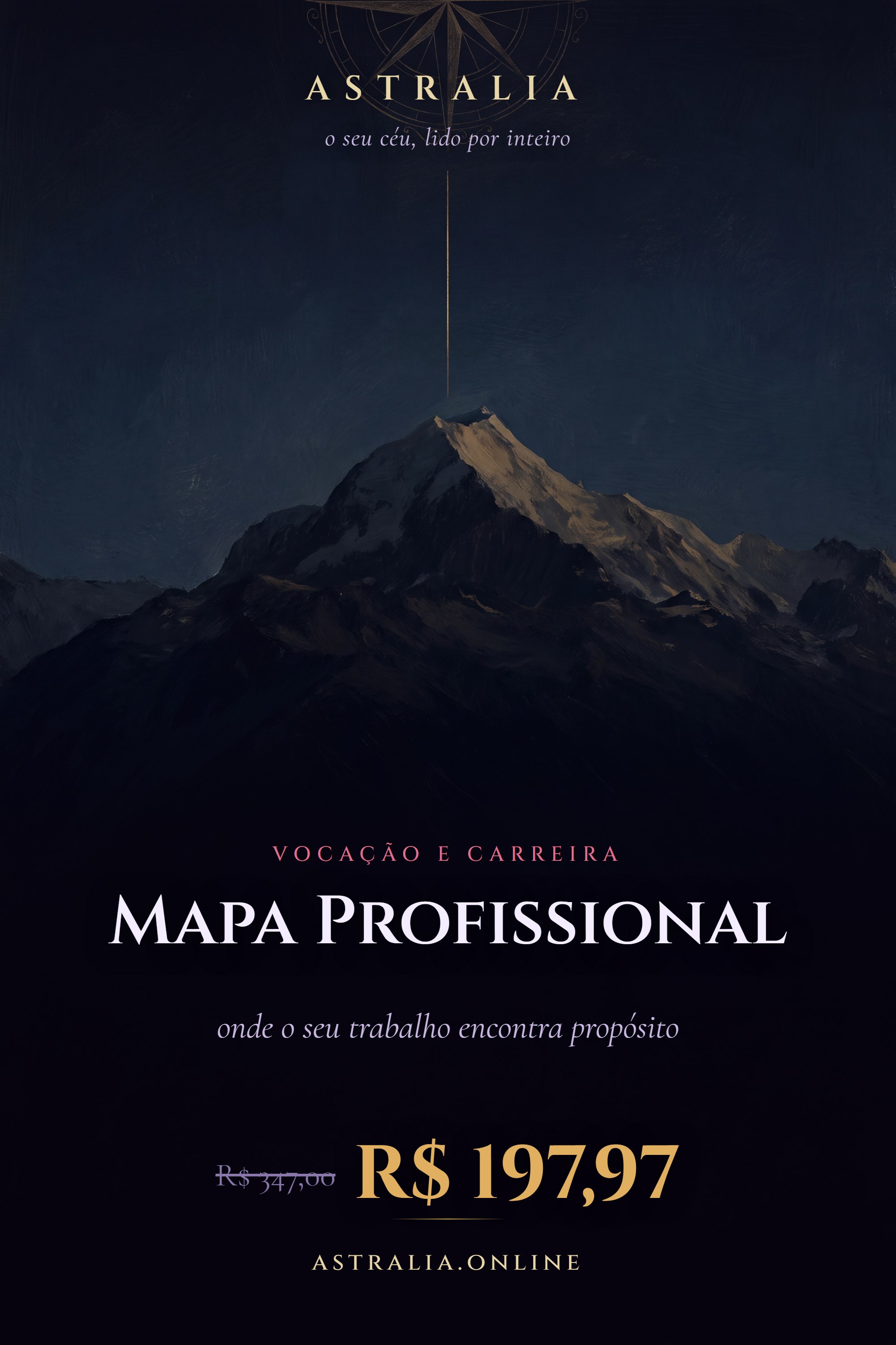 Constelação em ascensão — capa do Mapa Profissional da Astralia