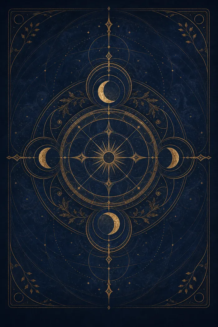 Verso das cartas do baralho autoral da Astralia